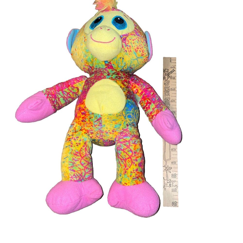 Fiesta Scribleez Fred Plush Monkey 15” Colorful Stuffed Animal C18323 - Picture 3 of 8
